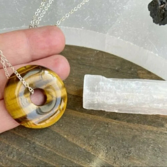 Alquimia by Ady Tiger Eye Pendant Necklace - Picture 3 of 5